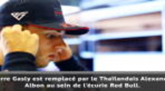 F1 - Gasly remplacé par Albon chez Red Bull