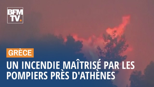 En Grèce, un important incendie aux portes d'Athènes maîtrisé par les pompiers