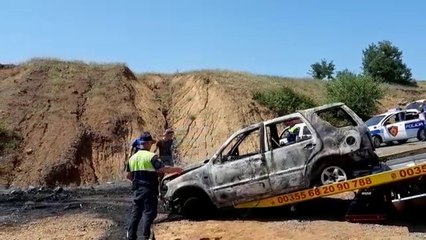 Gjendet një automjet i djegur në Rrëshen, dyshohet se u përdor për vrasjen e Gjinit
