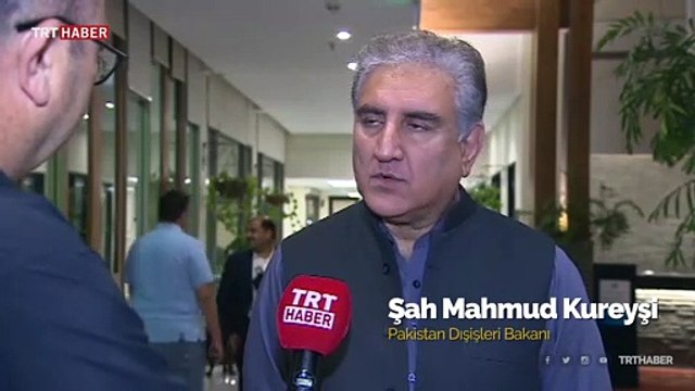 Pakistan Dışişleri Bakanı Şah Mahmud Kureyşi TRT Haber'e konuştu