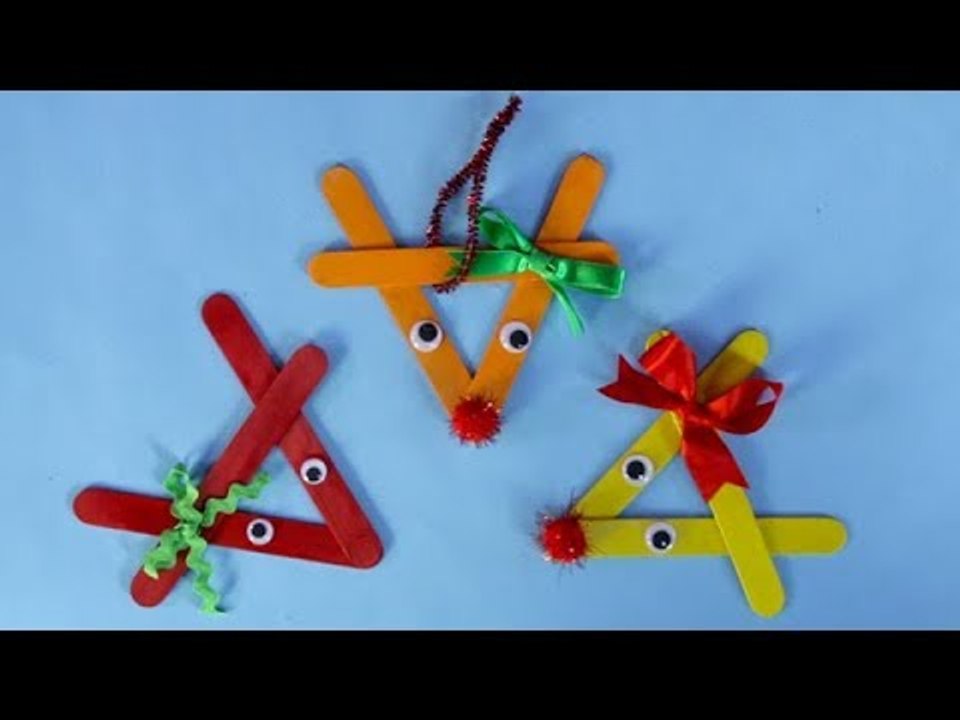 Christmas Trinkets: How to Make Popsicle Stick Ornaments