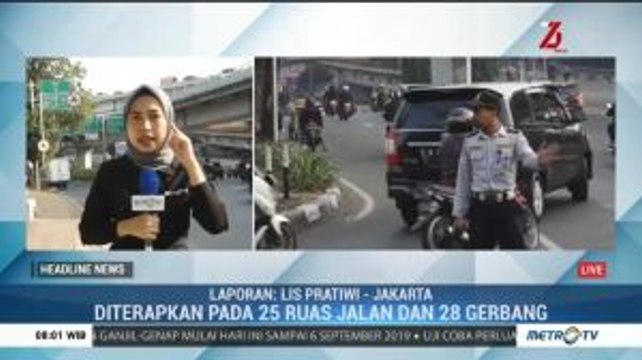 Uji Coba Perluasan Ganjil Genap Berlaku Mulai Hari Ini