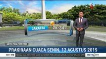 Prakiraan Cuaca Senin, 12 Agustus 2019