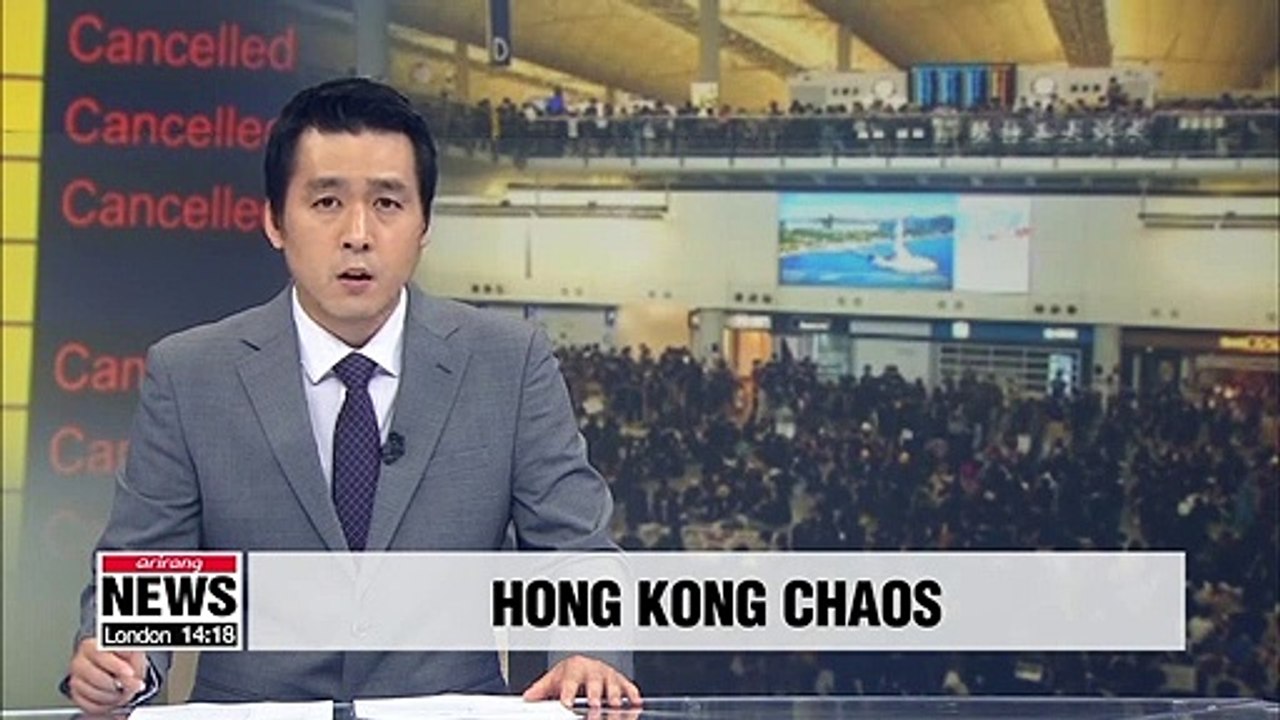 Hong Kong International Airport cancels all flights as protests continue on Monday
