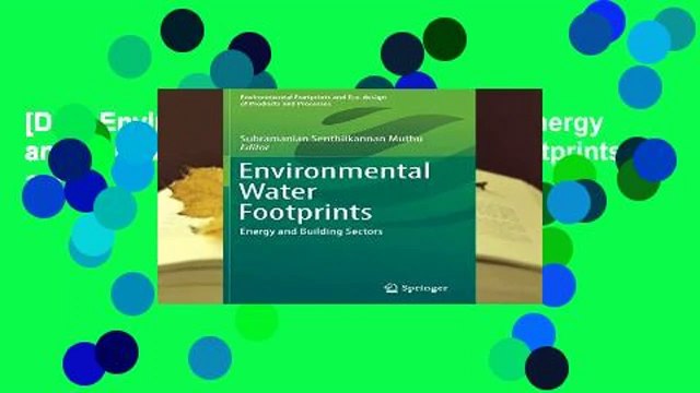 [Doc] Environmental Water Footprints: Energy and Building Sectors (Environmental Footprints and