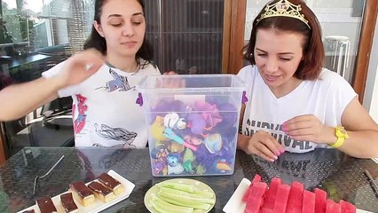 DOKUNDUĞUNU BİL ÖDÜL KAZAN CHALLENGE PASTA ve KARPUZ ÖDÜLLÜ DOKUNDUĞUNU BİL Bidünya Oyuncak 