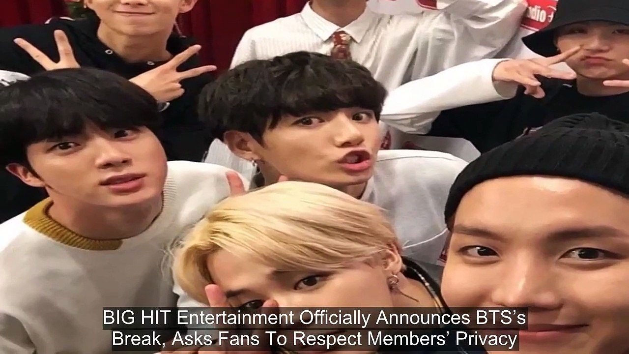 BIG HIT Entertainment Officially Announces BTS’s Break, Asks Fans To Respect Members’ Privacy