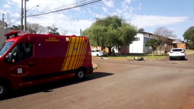 Acidente é registrado no Pioneiros Catarinenses, em Cascavel