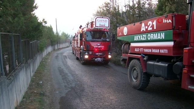 Fabrikaya sıçrayan orman yangını söndürüldü