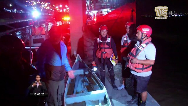 Cuatro personas rescatadas en el río Guayas tras naufragio