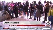 Con pintas, mujeres protestan en PGJ por agresiones de policías