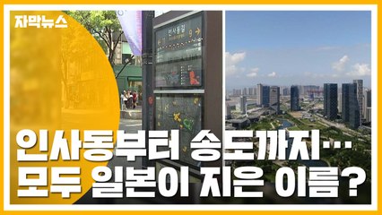 [자막뉴스] 인사동부터 인천 송도까지...일본이 지은 이름이라고? / YTN