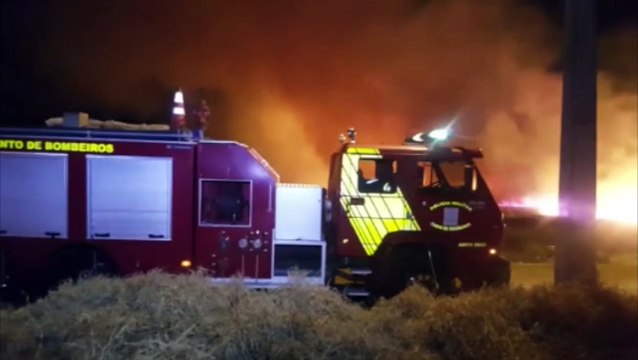 Incêndio de grandes proporções atinge área de vegetação no Loteamento Verona
