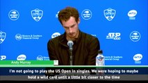 Murray confirms he won't play singles at US Open