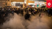 Hong Kong police fire tear gas, rubber bullets into metro station