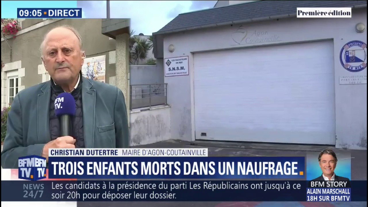 Maire d'Agaon-Coutainville: "Tous les drapeaux seront en berne.  " après le naufrage qui a coûté la vie à trois enfants