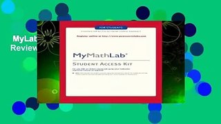 MyLab Math -- Standalone Access Card  Review