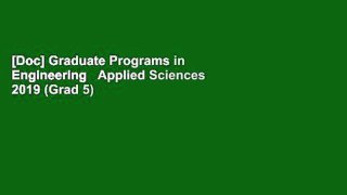 [Doc] Graduate Programs in Engineering   Applied Sciences 2019 (Grad 5)
