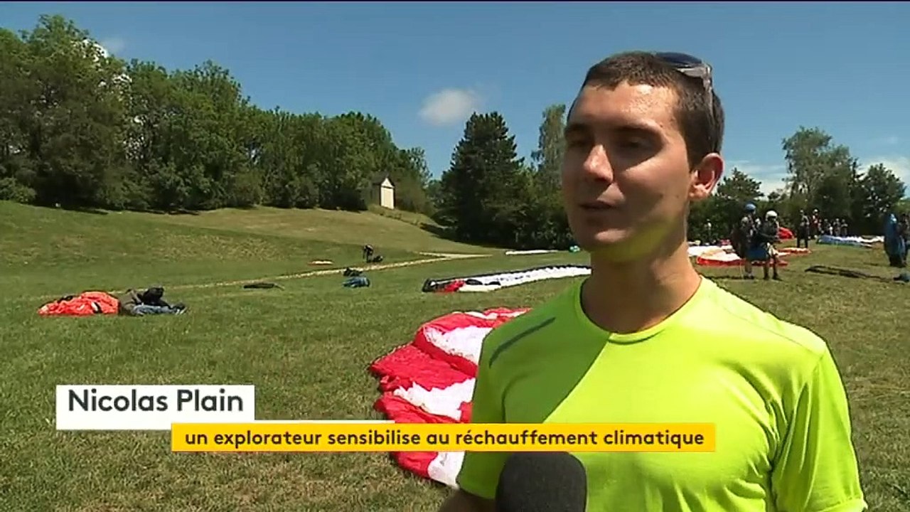Parapente, vélo, rando .... il traverse les Alpes sans Co2 pour sauver la planète