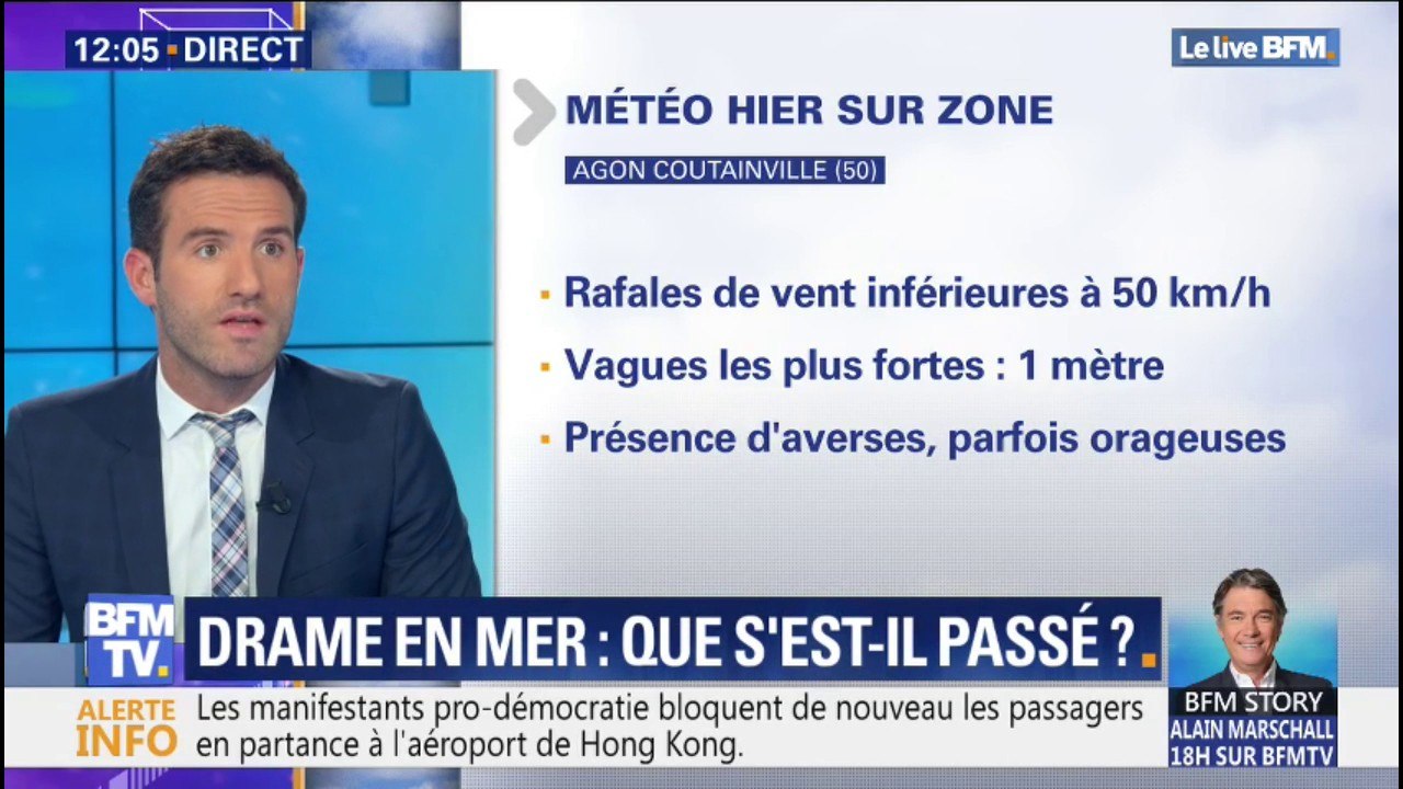 Comment était la Manche lors du naufrage au large d'Agon-Coutainville ?