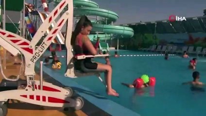 Babasıyla sırt sırta verip yerli engelli asansörü yaptı