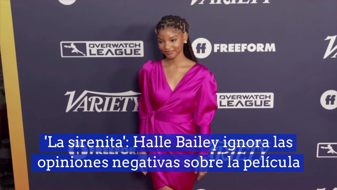 'La sirenita' Halle Bailey ignora las opiniones negativas sobre la película