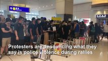 Protesters trigger second day of Hong Kong airport chaos