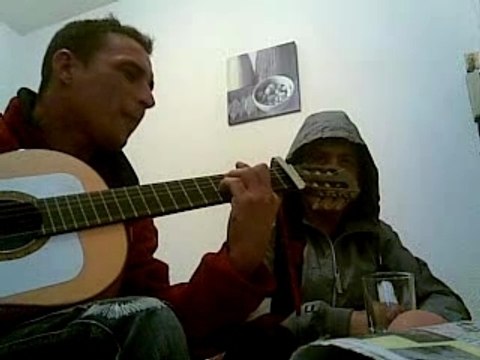 Momo et moi pour notre pote sisi