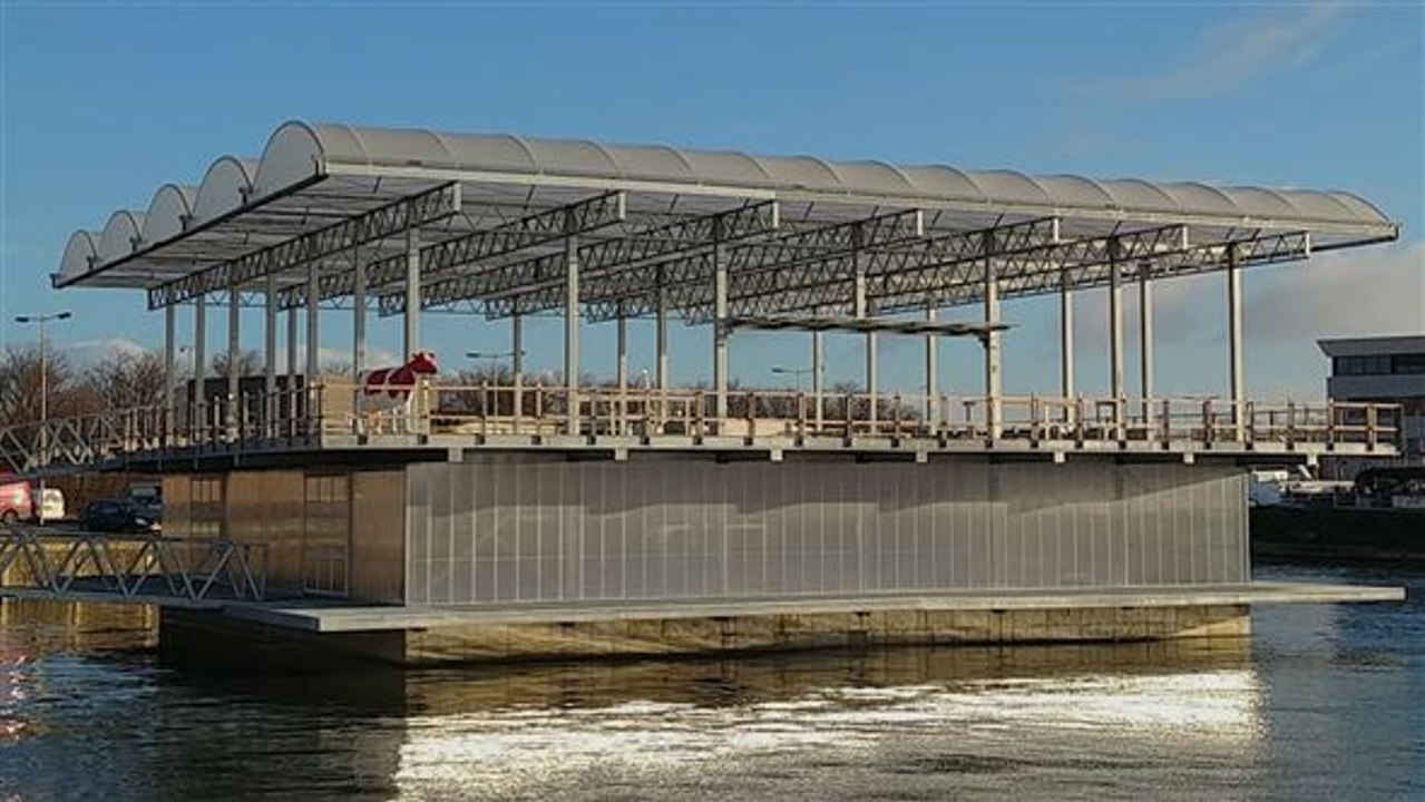 Die erste milchviehfarm, die schwimmt