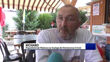 D!CI TV : le faible niveau du lac de Serre Ponçon décourage les professionnels de la plage de Chanterenne
