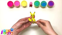 [4K] DIY Play-Doh Learn Make Pikachu ピカチュウ Pokemon Pokémon Go Toy Soda