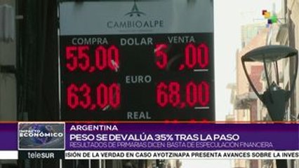 下载视频: Elecciones PASO: argentinos dicen 'basta' a la especulación financiera