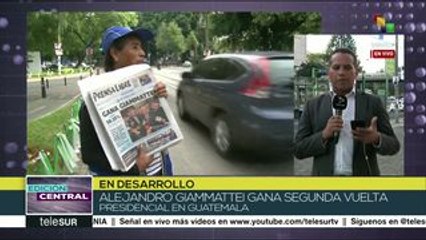 Alejandro Giammattei gana balotaje en Guatemala
