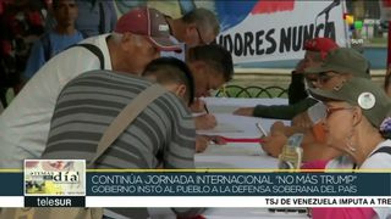 Temas del Día: Venezuela: firmas para exigir cese al bloqueo