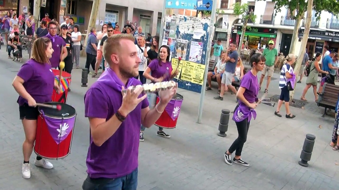 Batucada por la Igualdad en las Fiestas de Leganés 2019