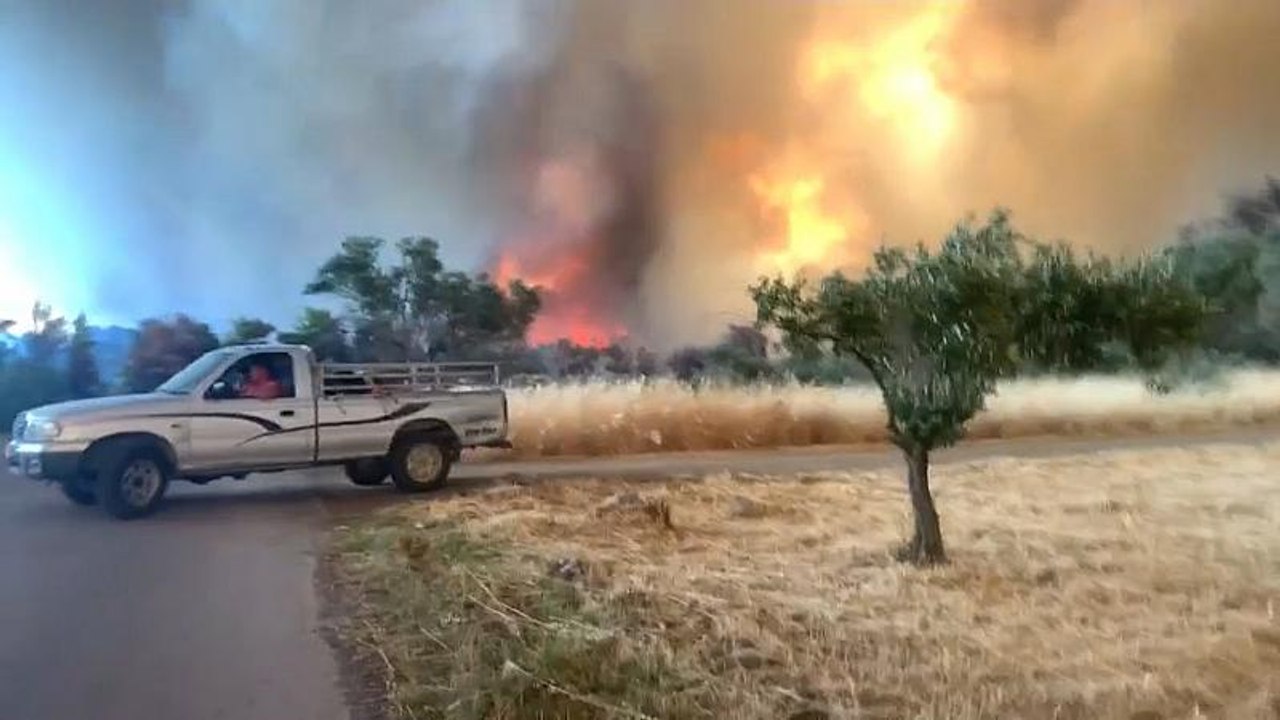 Starke Brände auf Euböa