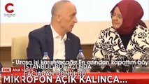 Türk-İş Başkanı mikrofonu açık unutunca...