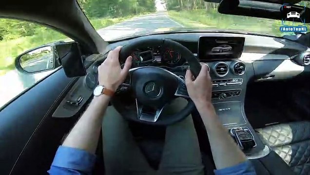 Mercedes AMG C63 R 745HP REVIEW POV Test Drive on AUTOBAHN & ROAD by AutoTopNL