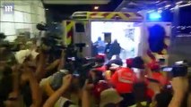 Hong Kong: Medics fight way through protestors and journalists