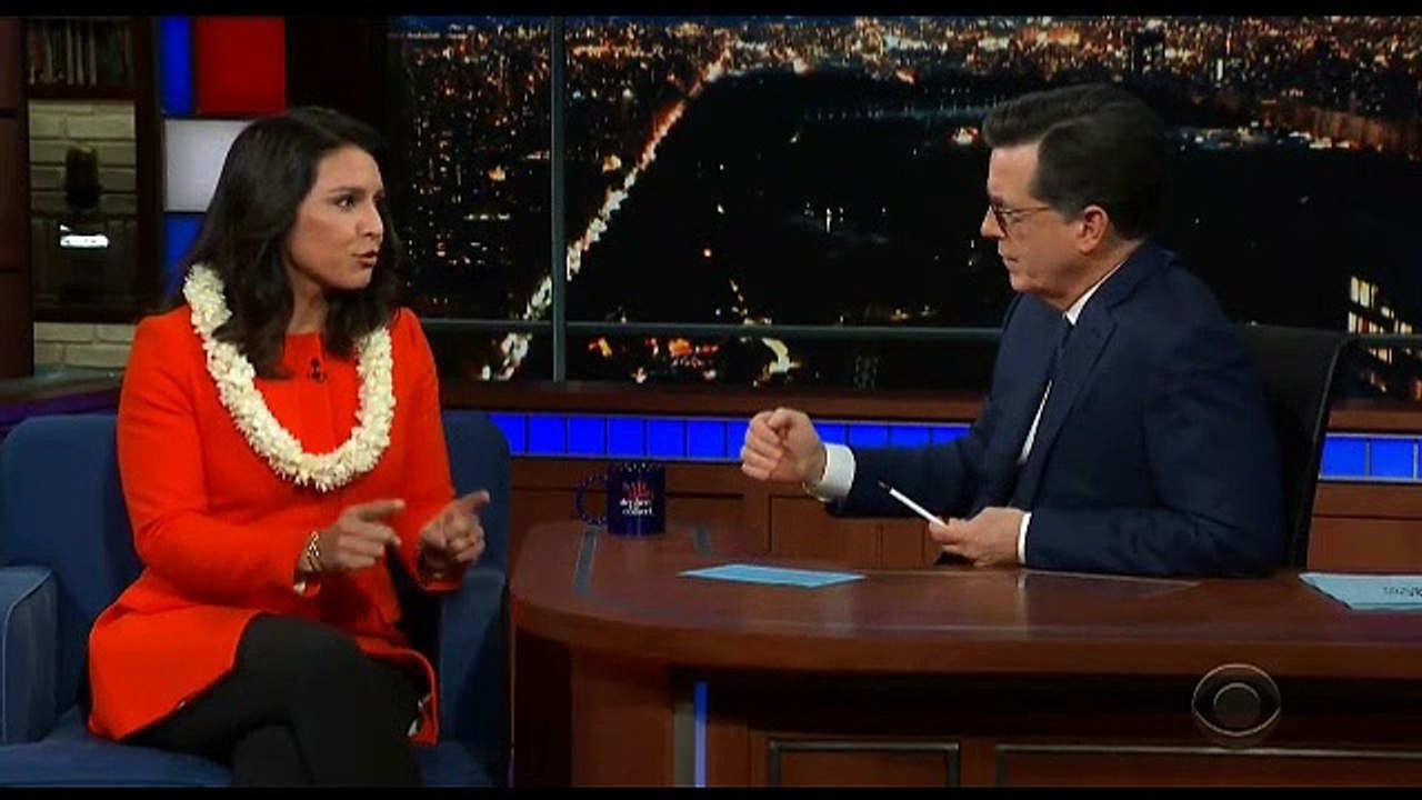 Tulsi Gabbard Schools Propagandist Stephen Colbert On "America's (TRUE) Role In The World" (3/11/19)