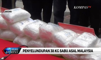 Petugas Gagalkan Penyelundupan 38 Kg Sabu Asal Malaysia