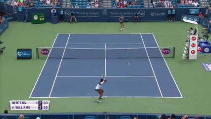 Video herunterladen: Venus Williams beats Bertens in Cincinnati thriller