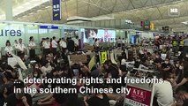 Protesters trigger second day of Hong Kong airport chaos