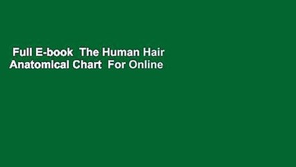 Full E-book  The Human Hair Anatomical Chart  For Online