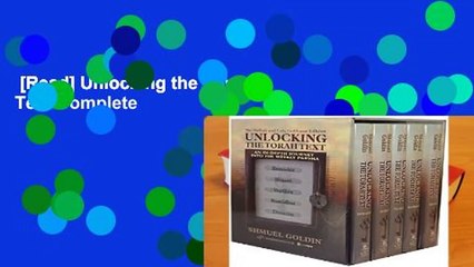 [Read] Unlocking the Torah Text Complete