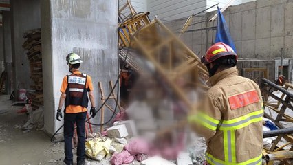 속초 승강기 사고 목격자 "사람 비명 소리와 함께 추락하더니..." / YTN