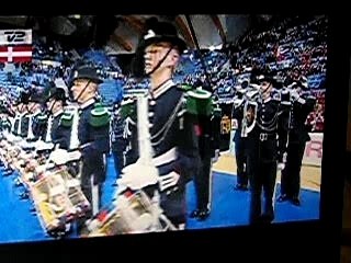 Remise de la médaille de bronze Euro 2008 aux BLEUS