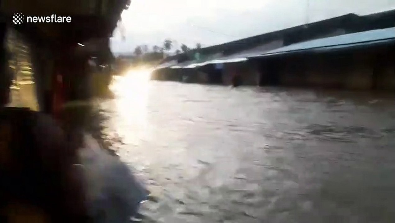 Thousands of residents evacuated as severe floods hit the Philippines