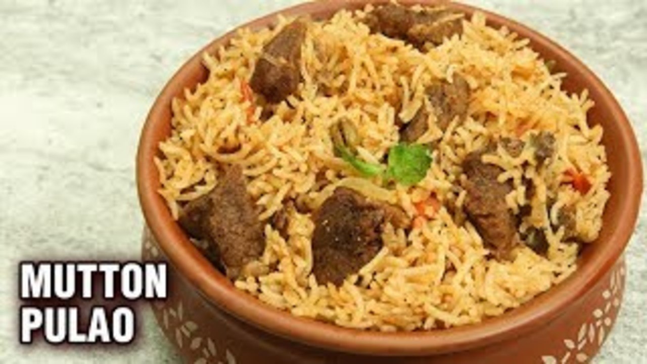 Mutton Pulao Recipe | How To Make Perfect Mutton Pulao | Mutton Pulao In A Pressure Cooker - Tarika