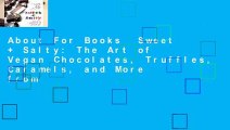 About For Books  Sweet   Salty: The Art of Vegan Chocolates, Truffles, Caramels, and More from
